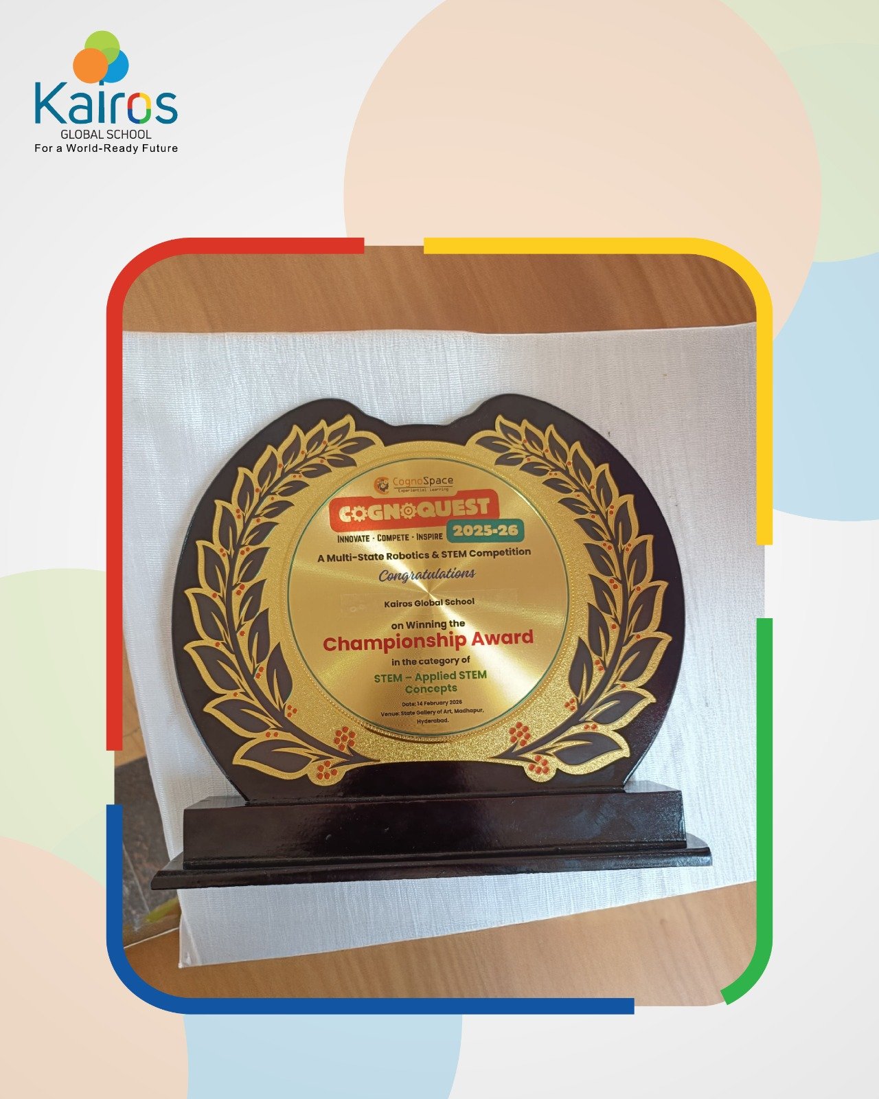 celebrating our championship win at cognoquest 03